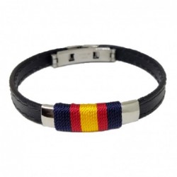 Pulsera Piel Bandera España...